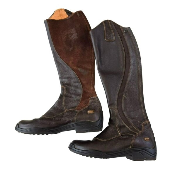 Brogini Supreme Long Leather Riding Boots Size 37, 44.5, 44 Brown JJ4108 - Picture 8 of 16